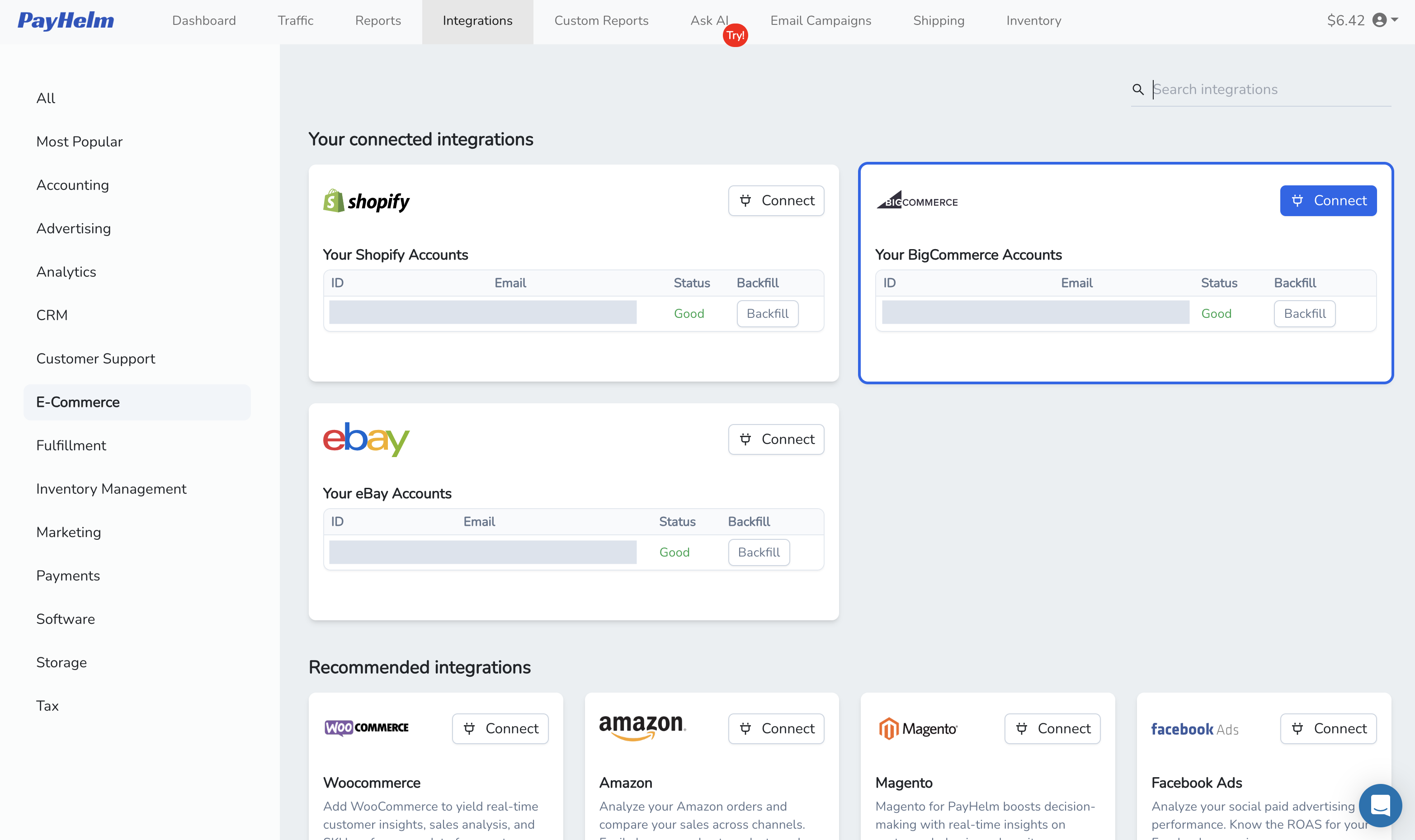 BigCommerce integration with PayHelm